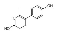 5-(4-hydroxyphenyl)-6-methyl-3,4-dihydro-1H-pyridin-2-one结构式