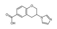 3-imidazol-1-yl-3,4-dihydro-2H-chromene-6-carboxylic acid结构式