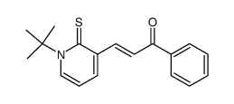 E-3-(2'-benzoylvinyl)-1-t-butyl-2(1H)-pyridinethione Structure