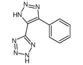 5-(5-phenyl-2H-triazol-4-yl)-2H-tetrazole结构式