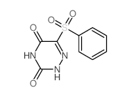 6-(benzenesulfonyl)-2H-1,2,4-triazine-3,5-dione结构式