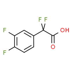 2-(3,4-二氟苯基)-2,2-二氟乙酸结构式