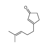 3-(4-methylpent-3-enyl)cyclopent-2-en-1-one结构式