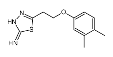 5-[2-(3,4-Dimethylphenoxy)ethyl]-1,3,4-thiadiazol-2-amine结构式