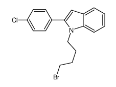 1-(4-bromobutyl)-2-(4-chlorophenyl)indole Structure