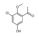 1-(3-chloro-5-hydroxy-2-methoxyphenyl)ethanone Structure