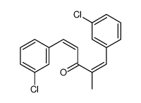 1,5-bis(3-chlorophenyl)-2-methylpenta-1,4-dien-3-one结构式