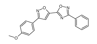 5-[3-(4-methoxyphenyl)-1,2-oxazol-5-yl]-3-phenyl-1,2,4-oxadiazole Structure