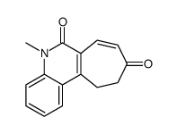 5-methyl-10,11-dihydrocyclohepta[c]quinoline-6,9-dione Structure