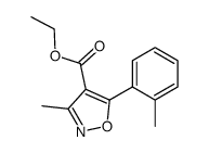 3-methyl-5-o-tolyl-isoxazole-4-carboxylic acid ethyl ester Structure
