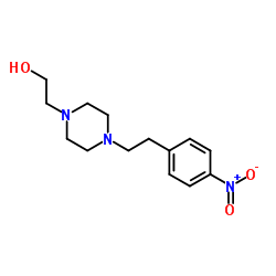 2-{4-[2-(4-Nitrophenyl)ethyl]-1-piperazinyl}ethanol结构式