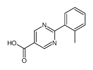 2-(2-methylphenyl)pyrimidine-5-carboxylic acid结构式