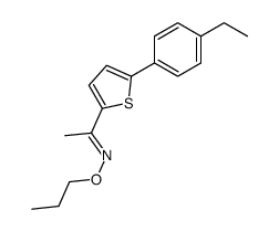 (E)-1-[5-(4-ethylphenyl)thiophen-2-yl]-N-propoxyethanimine Structure