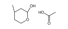 acetic acid,(2R,4S)-4-methyloxan-2-ol结构式