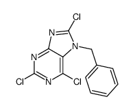 7-benzyl-2,6,8-trichloropurine Structure