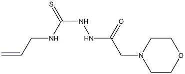 4-Morpholineacetic acid, 2-[(2-propen-1-ylaMino)thioxoMethyl]hydrazide结构式