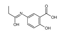 2-hydroxy-5-(propanoylamino)benzoic acid Structure