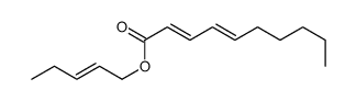 (Z)-2-pentenyl (2E,4Z)-2,4-decadienoate结构式