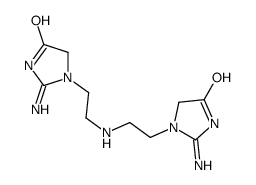 1,1'-(iminodiethane-2,1-diyl)bis[2-amino-1,5-dihydro-4H-imidazol-4-one]结构式