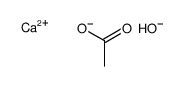 (acetato-O)hydroxycalcium结构式