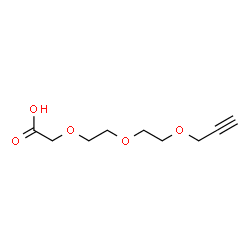 Propargyl-PEG2-CH2COOH structure