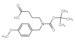 4-(TERT-BUTOXYCARBONYL(4-METHOXYBENZYL)AMINO)BUTANOIC ACID Structure