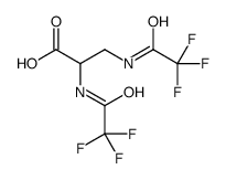 2,3-bis[(2,2,2-trifluoroacetyl)amino]propanoic acid Structure