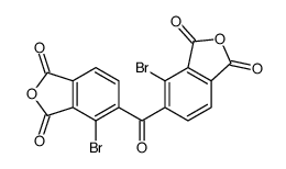 4-bromo-5-(4-bromo-1,3-dioxo-2-benzofuran-5-carbonyl)-2-benzofuran-1,3-dione Structure