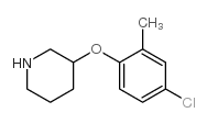 3-(4-chloro-2-methylphenoxy)piperidine结构式