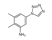 2,3-dimethyl-5-(tetrazol-1-yl)aniline结构式