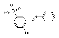 N-(2-hydroxybenzylidene)aniline-5-sulfonic acid结构式