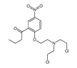 1-[2-[2-[bis(2-chloroethyl)amino]ethoxy]-5-nitrophenyl]butan-1-one Structure