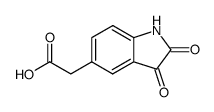 (2,3-dioxo-indolin-5-yl)-acetic acid结构式