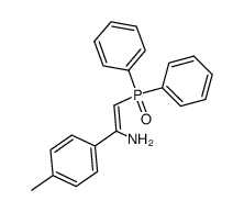 (Z)-2-(Diphenyl-phosphinoyl)-1-p-tolyl-vinylamine结构式