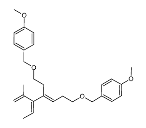 (3E,5E)-1-(4-methoxybenzyloxy)-4-(2-(4-methoxybenzyloxy)ethyl)-5-(propen-2-yl)-3,5-heptadiene结构式