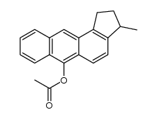 6-Acetoxy-3-methyl-2,3-dihydro-1H-cyclopent[a]anthracen Structure