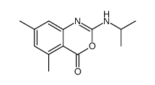 5,7-dimethyl-2-isopropylamino-4H-3,1-benzoxazin-4-one Structure