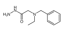 N-ethyl-N-benzyl-glycine hydrazide结构式