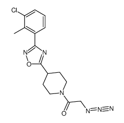 2-azido-1-{4-[3-(3-chloro-2-methylphenyl)[1,2,4]oxadiazol-5-yl]piperid-1-yl}-ethanone Structure