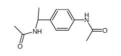 (+-)-1-acetylamino-4-(1-acetylamino-ethyl)-benzene结构式