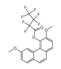 3,6-dimethoxy-4-<(heptafluorobutyryl)oxy>phenanthrene结构式
