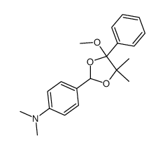 4-(4-methoxy-5,5-dimethyl-4-phenyl-[1,3]dioxolan-2-yl)-N,N-dimethyl-aniline结构式