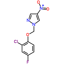 1-(2-CHLORO-4-FLUORO-PHENOXYMETHYL)-4-NITRO-1H-PYRAZOLE picture