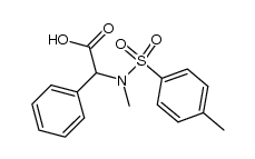 (+/-)-[methyl-(toluene-4-sulfonyl)-amino]-phenyl-acetic acid结构式