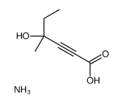 azanium,4-hydroxy-4-methylhex-2-ynoate结构式