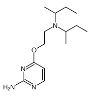 4-[2-[di(butan-2-yl)amino]ethoxy]pyrimidin-2-amine结构式