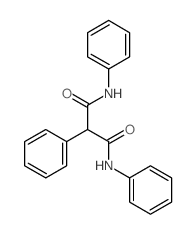 Propanediamide,N1,N3,2-triphenyl- Structure