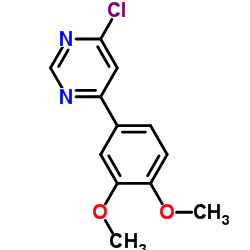 4-Chloro-6-(3,4-dimethoxy-phenyl)-pyrimidine structure