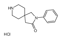 2-Phenyl-2,8-diazaspiro[4.5]decan-3-one hydrochloride (1:1) Structure