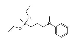 N-(3-(diethoxy(methyl)silyl)propyl)-N-methylaniline结构式